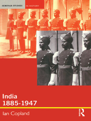 cover image of India 1885-1947